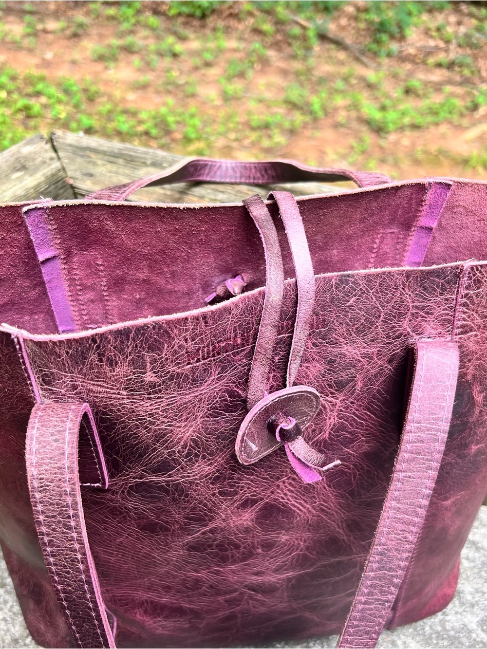 Montana Hudson Leather Tote Handbag - Picture 4 of 12